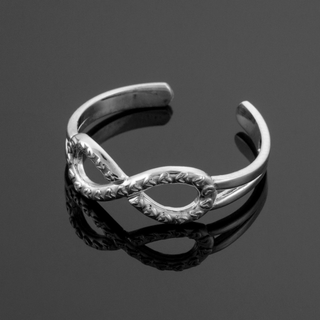 925 Sterling Silver Infinity Heart Ring - Knuckle Thumb Ring 38$